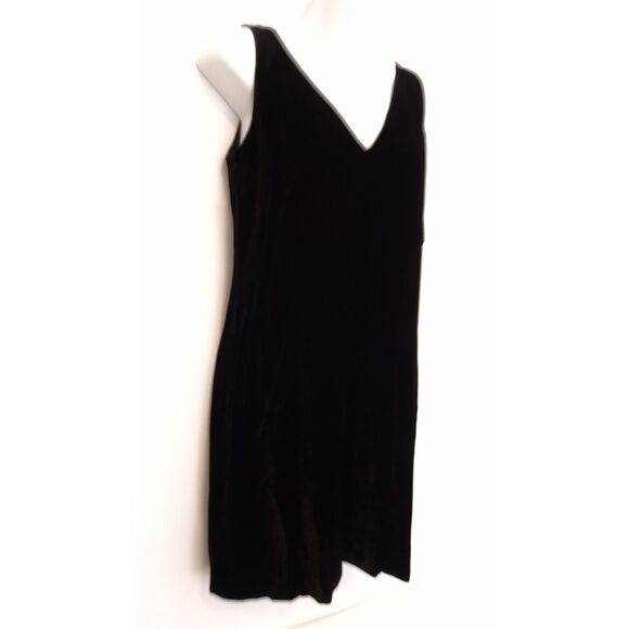 Theory Women's IWG Double V Dress B Black Ramona Velvet Sz S NWT 265 - Picture 3 of 12